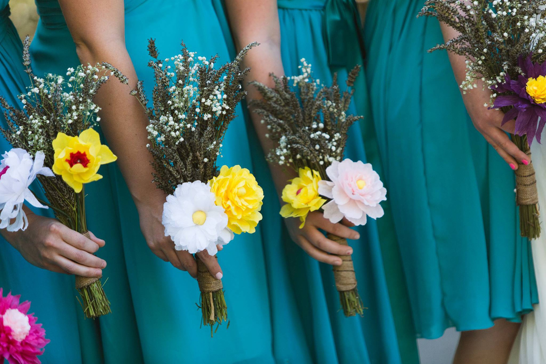 DIY paper flowers, wedding photography, wedding details